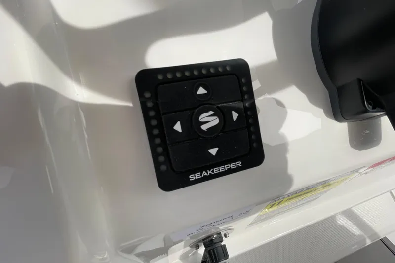Slide: The Image of Seakeeper control panel on 2026 Regulator 25 boat dashboard. - 17