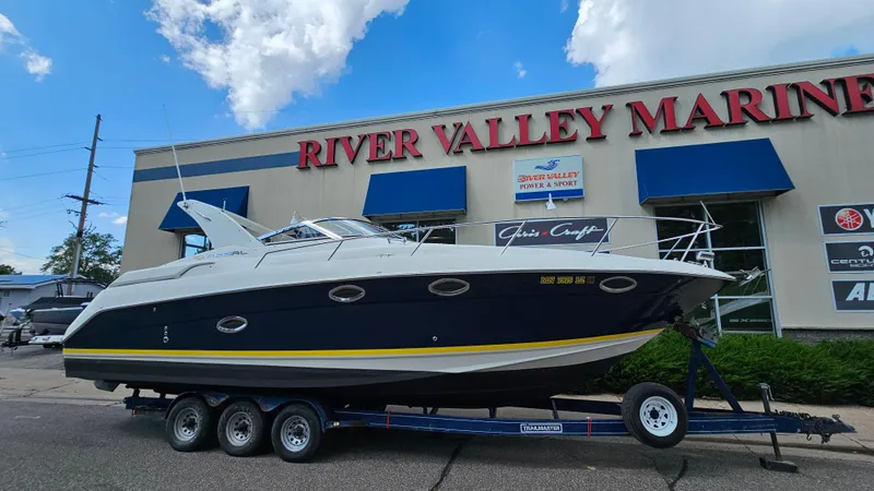 The Image of 2003 Regal Commodore 3260 boat on trailer at River Valley Marine dealership. - 1