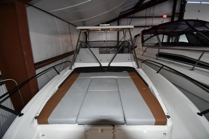 Slide: The Image of 2023 Beneteau Flyer 9 SUNdeck boat with spacious sunbathing area in indoor storage. - 21