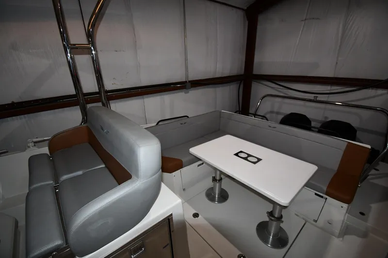 Slide: The Image of Interior of 2023 Beneteau Flyer 9 SUNdeck with seating and table. - 39