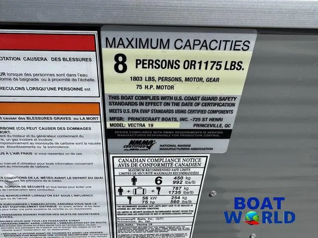 Slide: The Image of Princecraft Vectra 19 Pontoon 2020 - 54