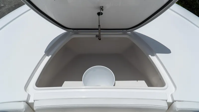 Slide: The Image of Open storage compartment on 2026 Tidewater 2700 Carolina Bay boat. - 29
