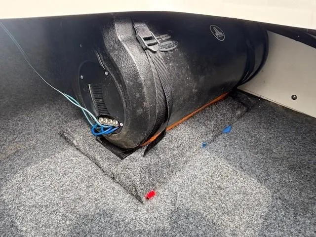 Slide: The Image of 2022 Yamaha AR195 boat interior with subwoofer installation. - 36