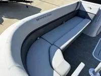 Slide: The Image of 2025 Bennington 25 SXSR boat interior with sleek seating design. - 8