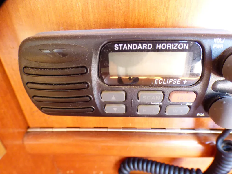 Slide: The Image of Standard Horizon Eclipse+ radio on 2002 J Boats J/109 yacht. - 7