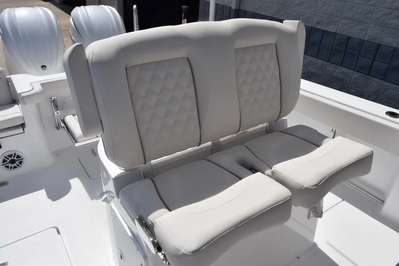 Slide: The Image of 2026 Sea Hunt Gamefish 27 Forward Seating with dual cushioned seats and sleek design. - 12