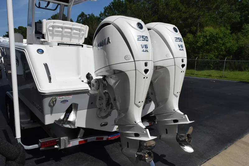 Slide: The Image of 2026 Sea Hunt Gamefish 27 with twin Yamaha 250 V6 outboard engines. - 6