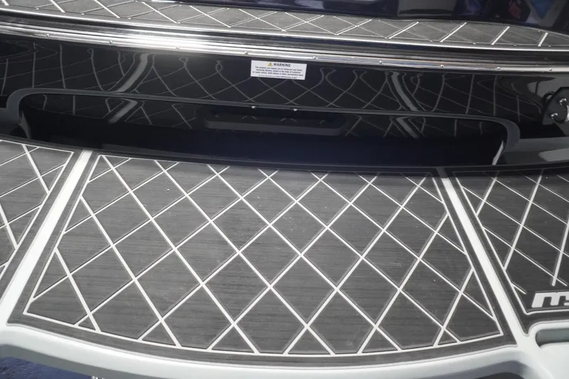 Slide: The Image of 2024 MB B52 23 Classic boat deck with diamond pattern design. - 10