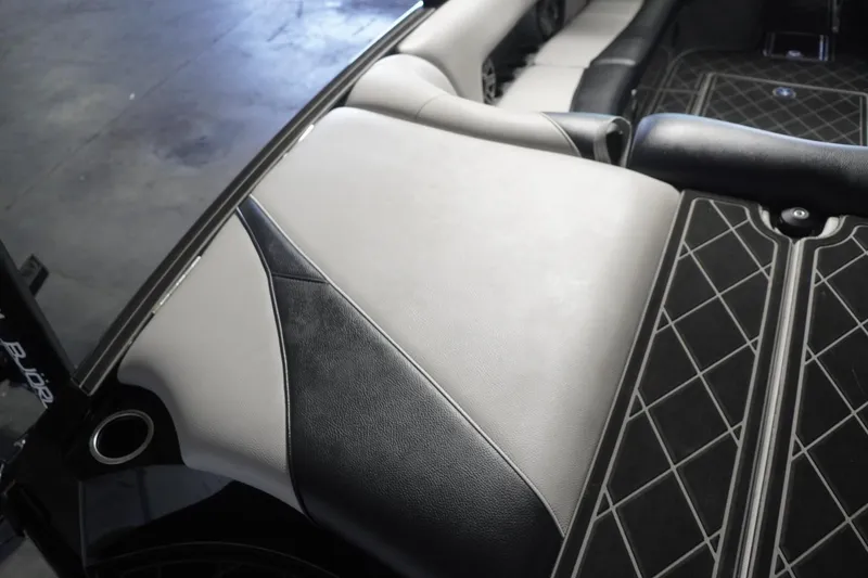 Slide: The Image of 2024 MB B52 23 Classic interior with black and gray leather seating. - 18