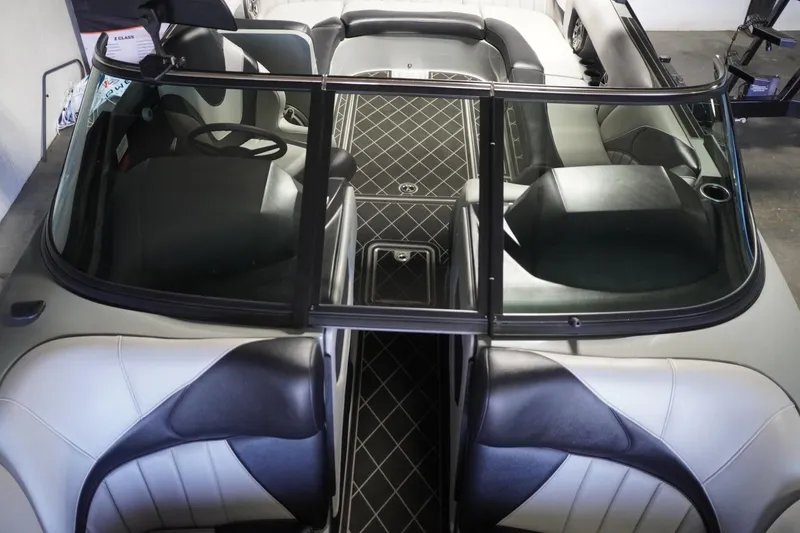 Slide: The Image of 2024 MB B52 23 Classic boat interior with sleek seating and modern design. - 30