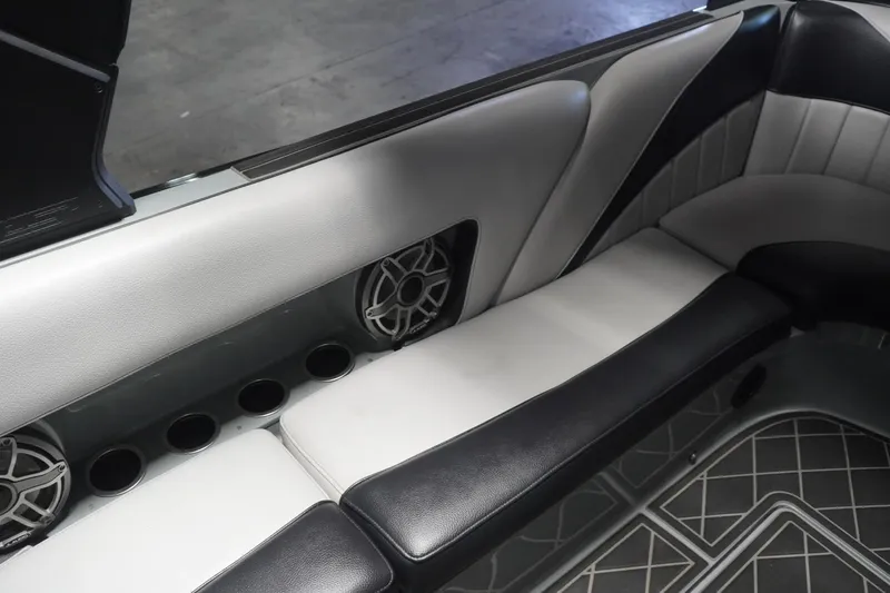 Slide: The Image of 2024 MB B52 23 Classic interior with sleek seating and integrated speakers. - 39