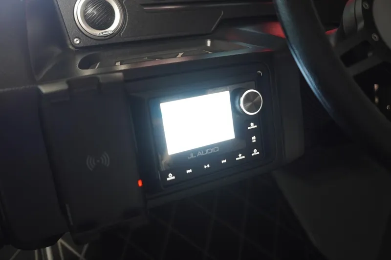 Slide: The Image of 2024 MB B52 23 Classic dashboard with JL Audio system and speaker. - 44