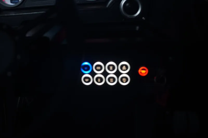 Slide: The Image of Dashboard of 2024 MB B52 23 Classic with illuminated control buttons. - 45