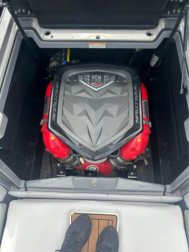 Slide: The Image of 2017 Nautique Super Air Nautique G23 engine compartment with PCM engine. - 3