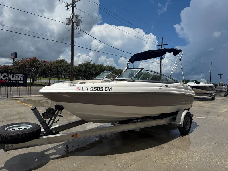 Slide: The Image of 2007 Chaparral 190 SSi boat on trailer under cloudy sky. - 5