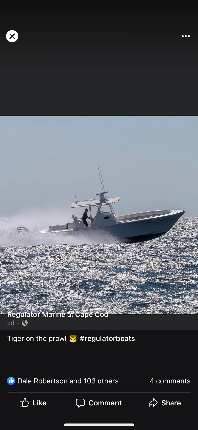 Slide: The Image of 2017 Regulator 34SS boat cruising on Cape Cod waters. #regulatorboats - 2