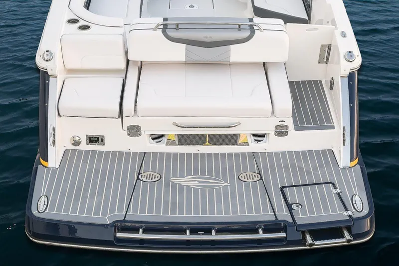 Slide: The Image of Manufacturer Provided Image: 2018 Chaparral 267 SSX boat stern with swim platform and seating. - 27