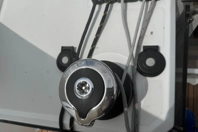 Slide: The Image of Control panel on 2023 Beneteau Oceanis 38.1 yacht interior. - 31