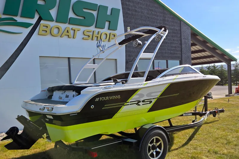 Slide: The Image of 2013 Four Winns H190RS boat on trailer at Irish Boat Shop. - 3