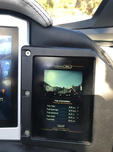 Slide: The Image of Dashboard display of 2022 Centurion Ri 230 showing trip information and fuel statistics. - 21