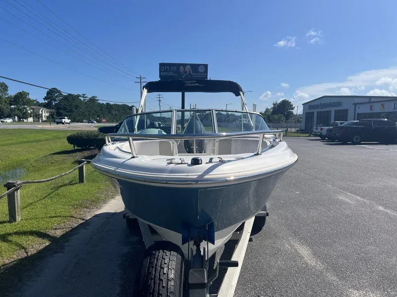 Slide: The Image of 2012 Pioneer 175 Venture boat on trailer in outdoor showroom. - 10