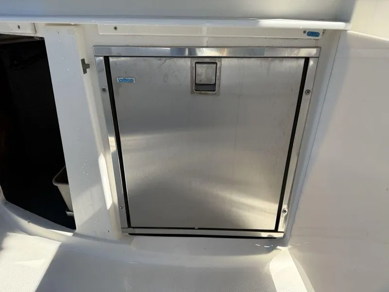 Slide: The Image of Stainless steel refrigerator on 2007 Chaparral 276 SSX boat. - 17