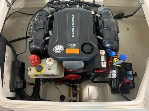 Slide: The Image of Volvo Penta engine in 2018 Chaparral 224 Sunesta boat, showcasing V8 power. - 6