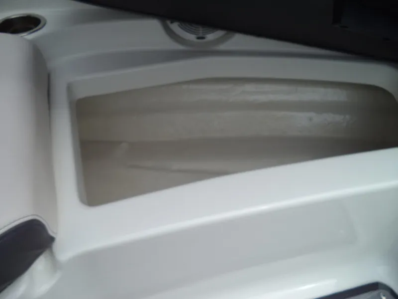Slide: The Image of 2017 Chaparral Vortex 223 VR boat storage compartment interior. - 20
