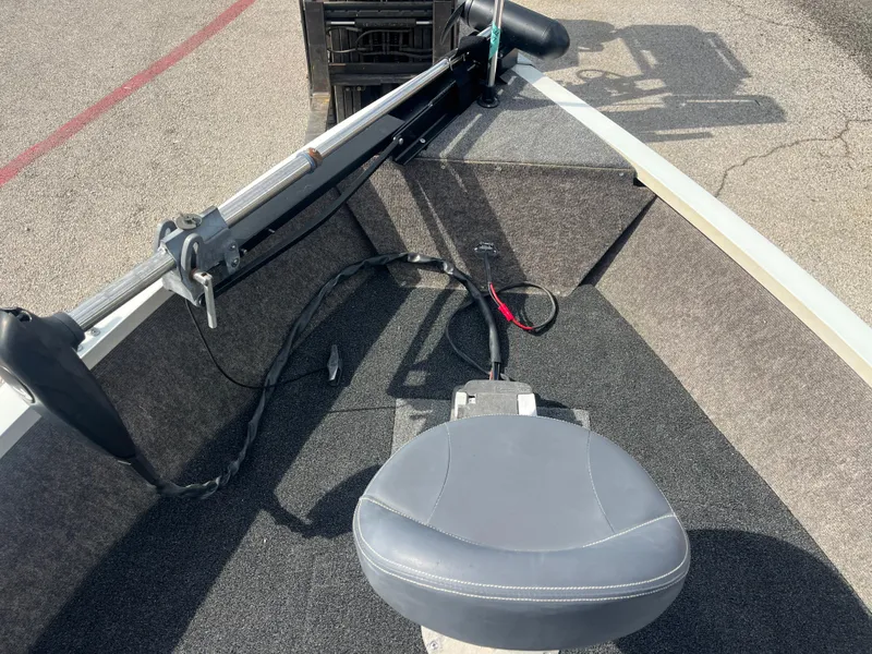 Slide: The Image of Interior view of a 2002 Fisher 16 Pro Avenger boat compartment. - 42