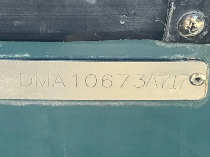 Slide: The Image of Hull identification number on 2017 Edgewater 170CC boat. - 28