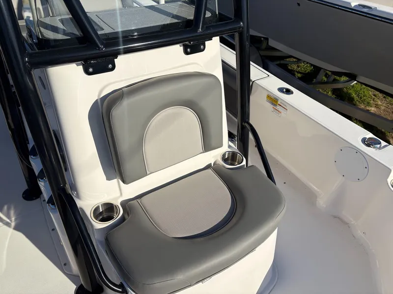 Slide: The Image of 2024 Sea Born FX FX24 boat seat with cup holders and sleek design. - 14
