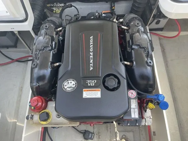 Slide: The Image of Volvo Penta 350 V8 engine in a 2019 Cobalt R5 boat. - 33
