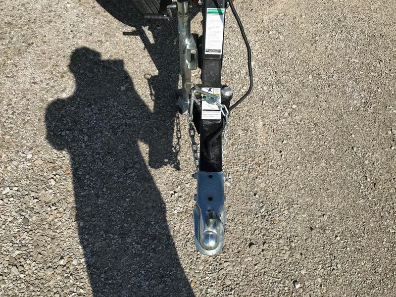 Slide: The Image of Trailer hitch of a 2011 Lund 1775 Impact on gravel surface. - 6