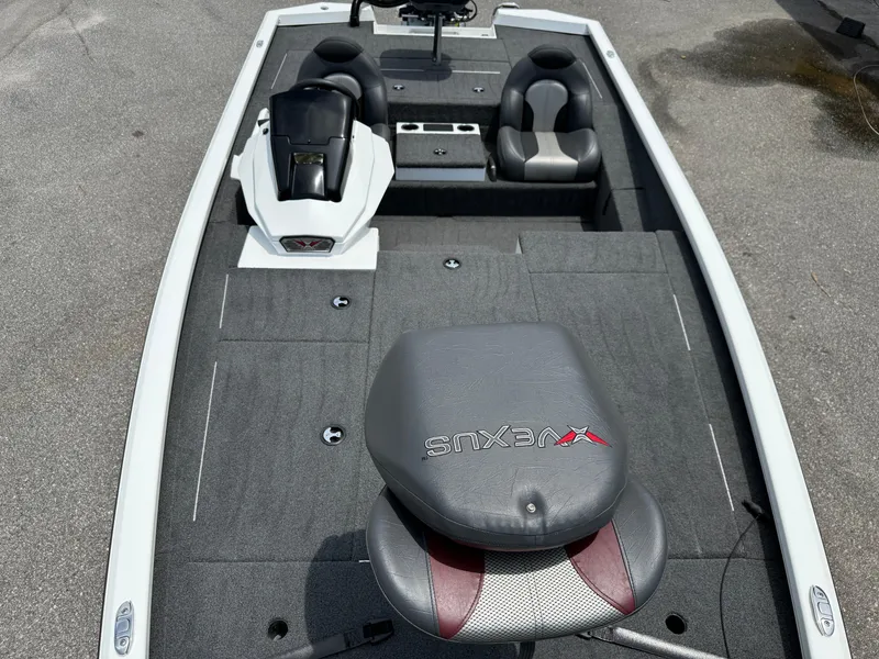 Slide: The Image of 2018 Vexus AVX 1980 boat interior with seating and control panel. - 7