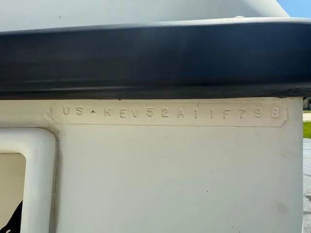 Slide: The Image of 1998 Kevlacat Series 2000 Cuddy Cabin OB hull identification number. - 19