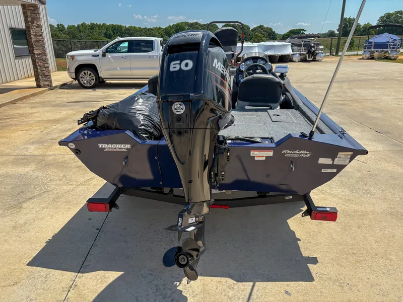 Slide: The Image of 2019 Tracker Pro Team 175 TF boat with Mercury 60 engine on trailer. - 9