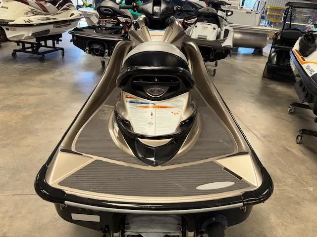 Slide: The Image of 2013 Kawasaki Ultra 300 LX jet ski in showroom, front view. - 5