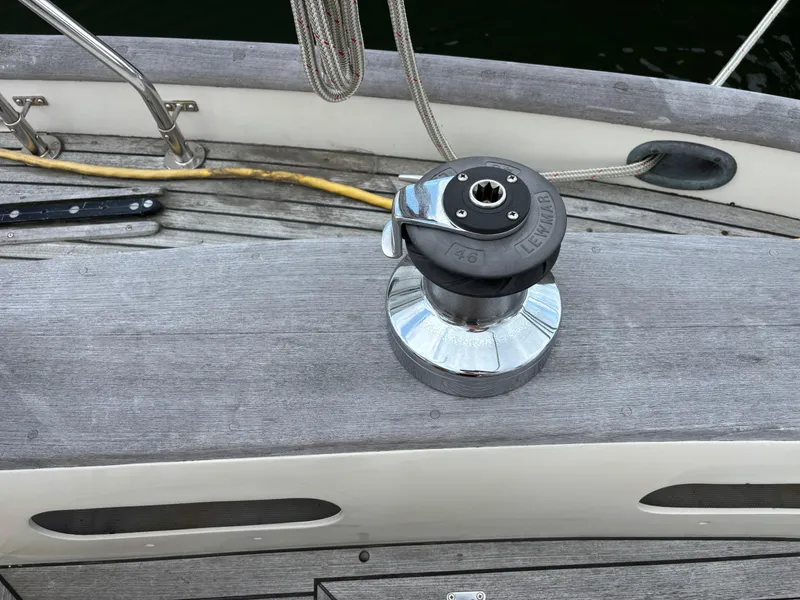 Slide: The Image of Deck of 1987 Ta Shing Tashiba 36 sailboat with Lewmar winch. - 11