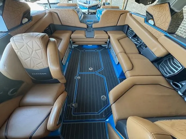 Slide: The Image of Luxurious interior of 2021 Nautique Super Air Nautique G23 Paragon boat. - 32