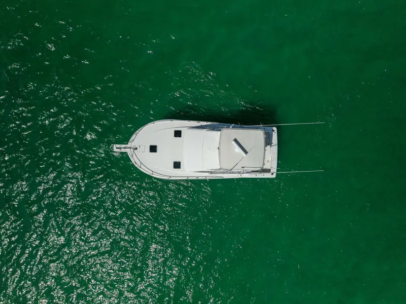 Slide: The Image of 2002 Luhrs 40 Convertible- Trigger Happy- Birds Eye View - 22