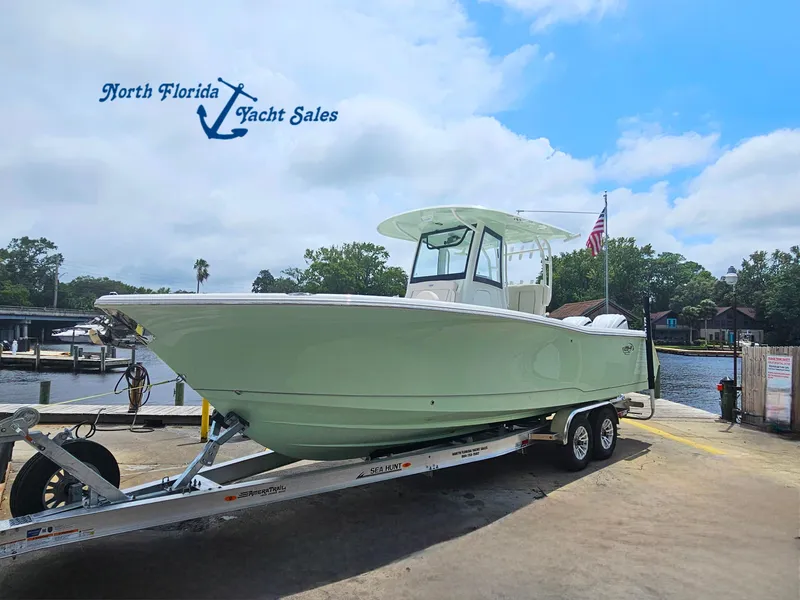 The Image of 2025 Sea Hunt Gamefish 28 FS on trailer at North Florida Yacht Sales. - 0