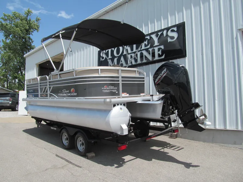 Slide: The Image of 2023 Sun Tracker Party Barge 20 DLX pontoon boat at Stokley's Marine. - 3