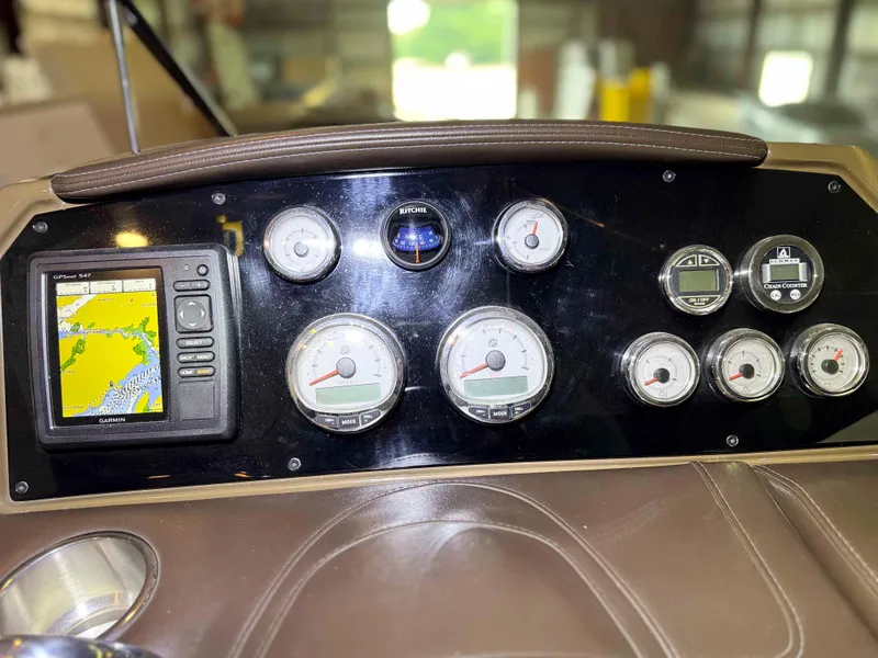 Slide: The Image of Dashboard of a 2016 Formula 290 Bowrider with Garmin GPS and various gauges. - 11