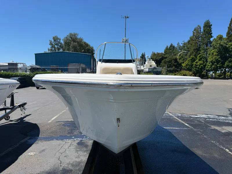Slide: The Image of 2018 Sea Fox 186 Commander boat on trailer in outdoor setting. - 4