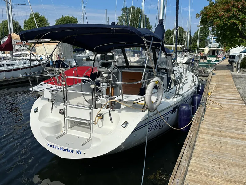 Slide: The Image of Catalina 36 MkII 2005 sailboat docked at Sackets Harbor, NY marina. - 4