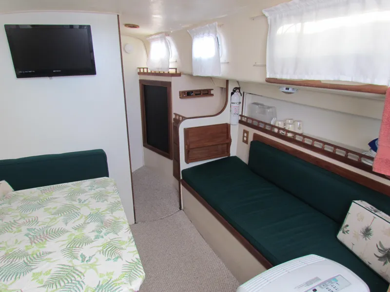 Slide: The Image of full view of the salon from the companionway - 10