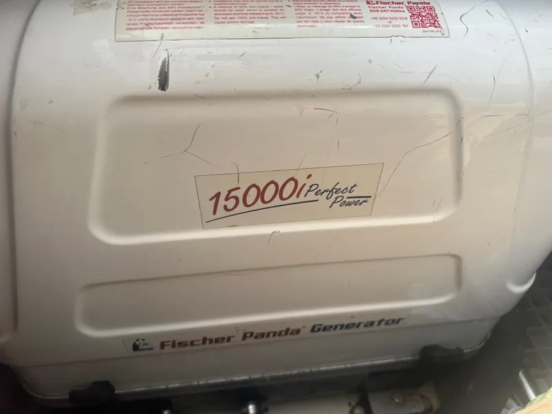 Slide: The Image of Fischer Panda 15000i generator on 2016 Galeon 380 Fly yacht. - 15