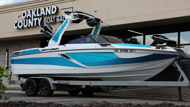 Slide: The Image of 2021 Centurion Ri245 boat on trailer at Oakland County Boat Sales. - 8