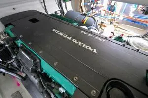 Slide: The Image of Volvo Penta engine in 2022 Targa 32 boat, showcasing advanced marine engineering. - 39