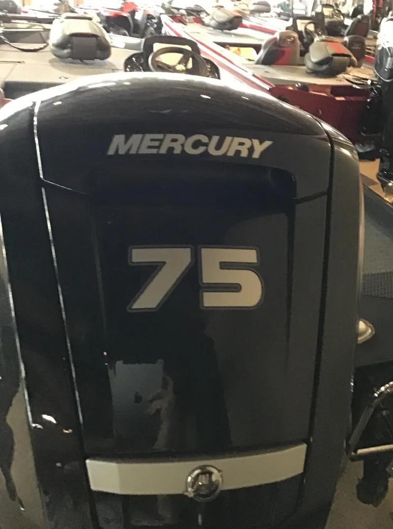 Slide: The Image of Mercury 75 horsepower engine on a 2025 Ranger RT178 boat. - 3
